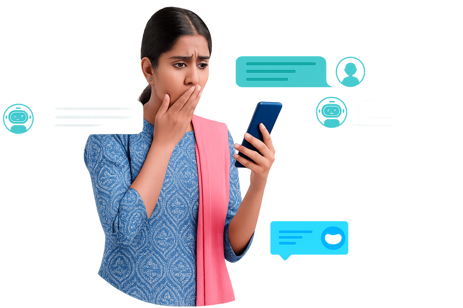 WhatsApp Messaging Illustration